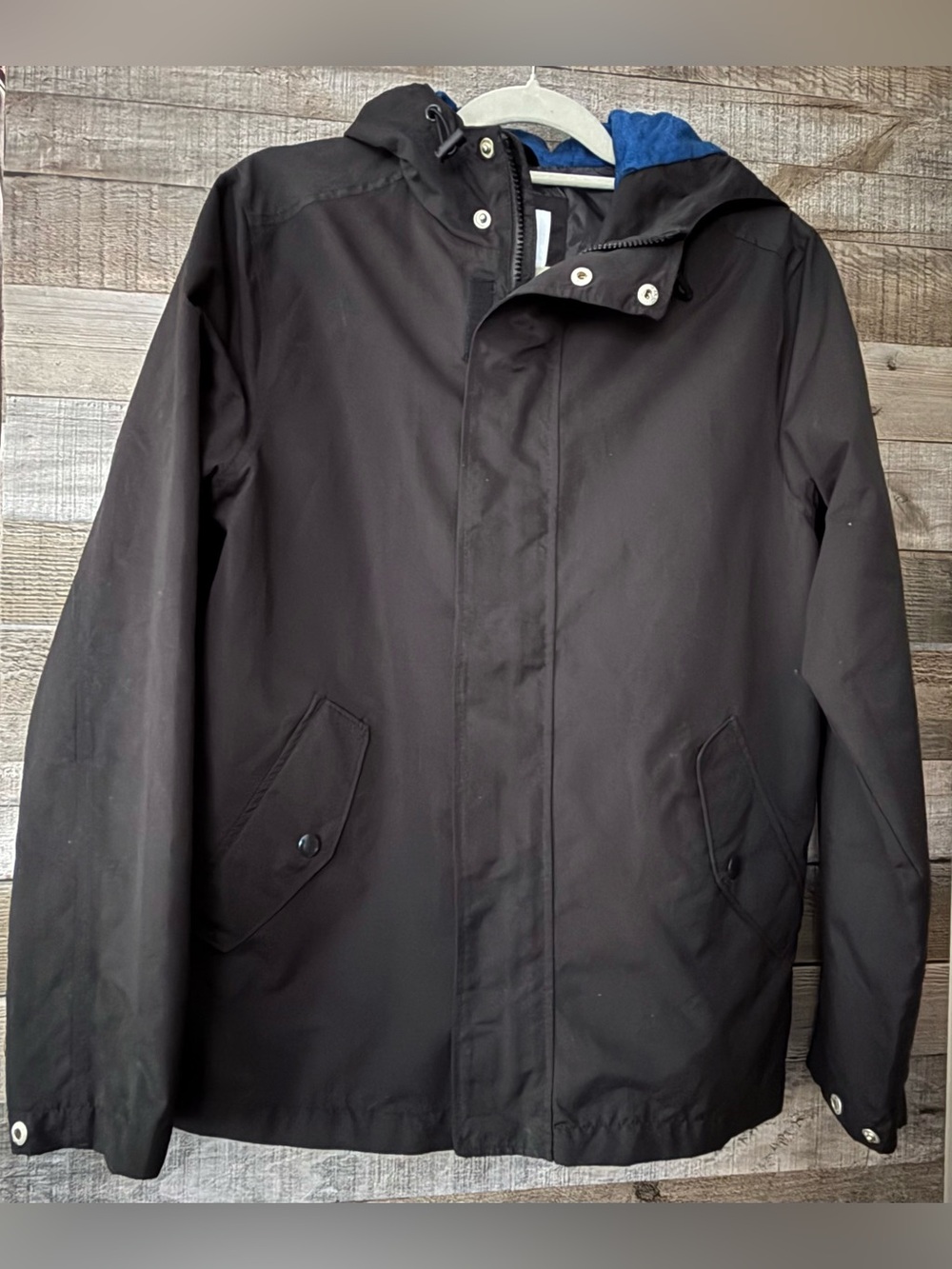NWOT Old Navy Men's Water-Resistant Hooded Anorak Jacket Size Small Blackjack